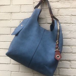 Blue Oversized Hobo Bag